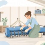フレールモアのナイフを交換する様子をイメージしたイラスト