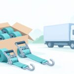 トラックのベルトを揃えたいをイメージしたイラスト