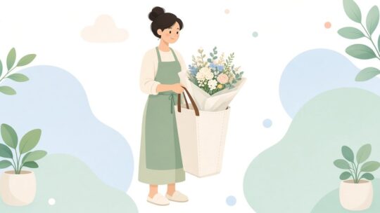 花屋の配達用フラワーバッグ｜花束の収納幅・底面形状とおすすめ