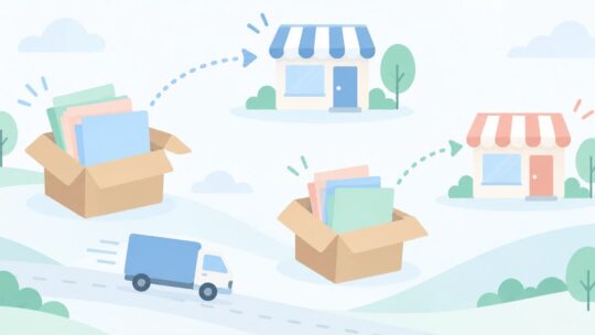 チラシを店舗ごとに分けて届けたい？分納で注文する方法と費用