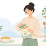 食品袋用バッグシーラーをイメージしたイラスト