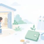 フリースクールに毎日通うといくらをイメージしたイラスト