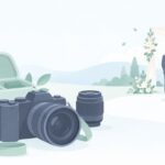 友人の結婚式で撮影を頼まれたをイメージしたイラスト