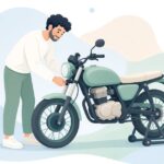 フロントフォーク用エア抜きバルブをイメージしたイラスト