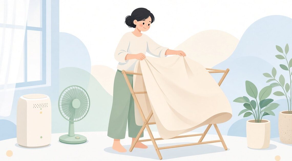 外干しできない布団の湿気を室内で取る方法
