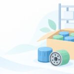 オイルフィルターを切らしたくないをイメージしたイラスト