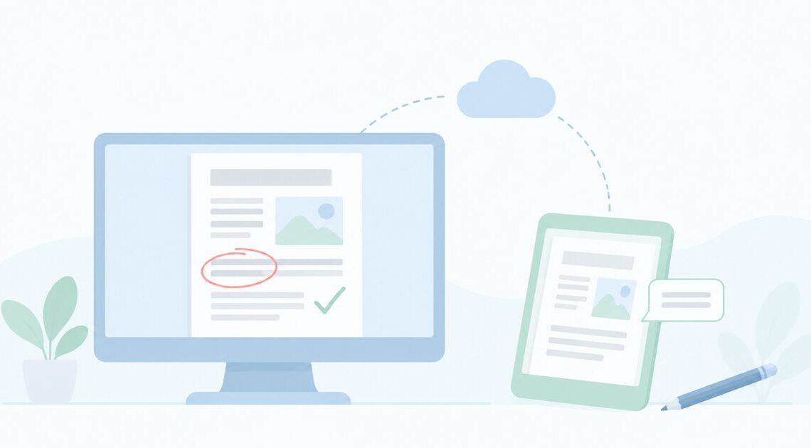 GoogleドライブのPDFを外部と校正する方法