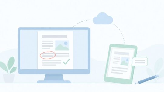 GoogleドライブのPDFを外部と校正する方法