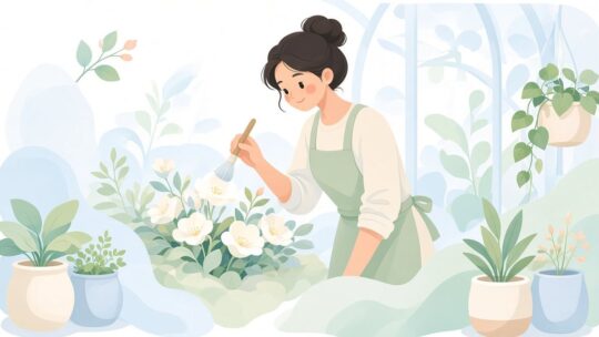 温室花卉農家の夏場の花粉付けにおすすめの人工授粉筆4選｜筆先幅と毛材質を比較