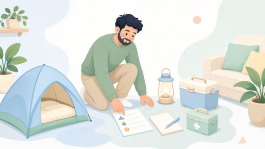 グループ旅行で持つ人と荷物の重複と抜けを出す