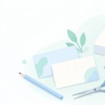 お店と違う名刺を作りたいをイメージしたイラスト