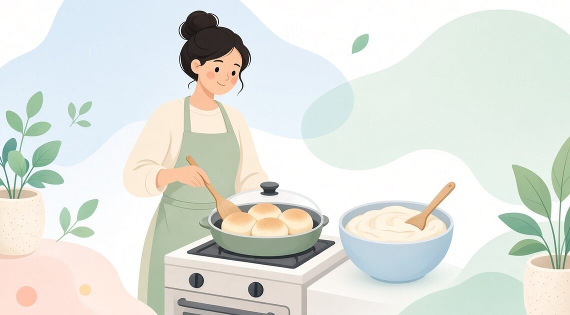 オーブンを使わずに手ごねパンを焼く方法｜フライパンでの基本手順