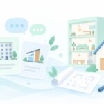 家の工事はどこに相談するをイメージしたイラスト