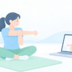 家での筋トレが続かないときはをイメージしたイラスト