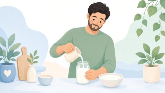 牛乳からプレーンヨーグルトを手作りする方法