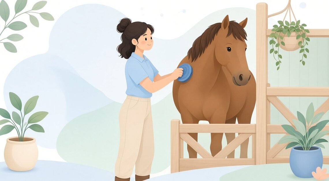 馬のグルーマー向けカリーコーム|厩舎用の歯の長さと素材