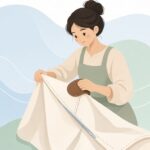 帆差針をイメージしたイラスト