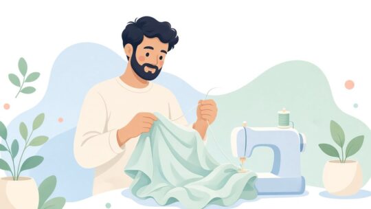 布にギャザーを寄せて縫い付ける方法