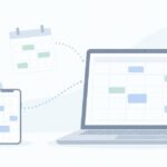 iPhoneの予定をWindowsで見たいをイメージしたイラスト