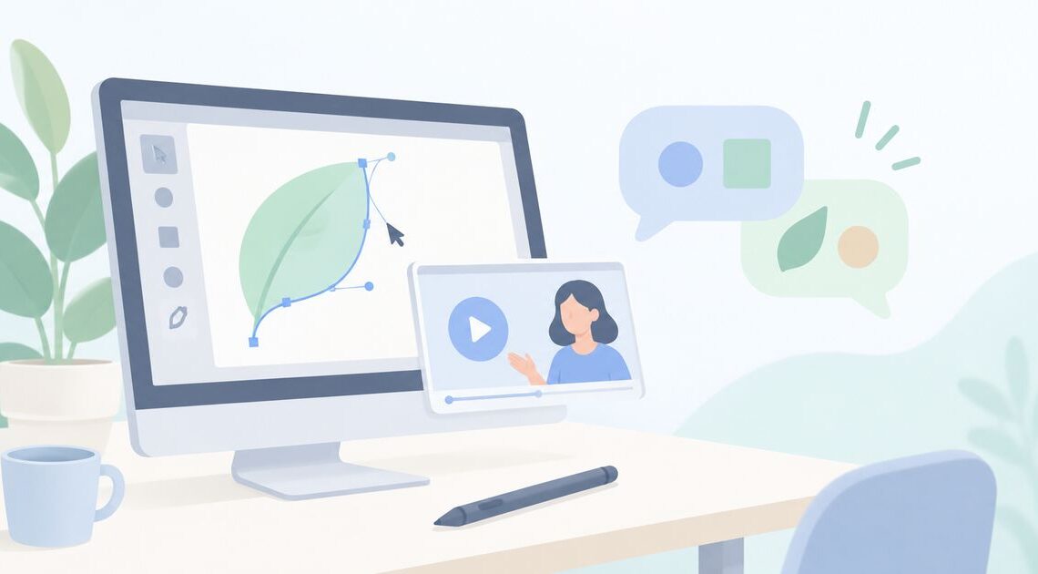 Illustratorの独学でつまずいた？動画と質問で学び直す方法