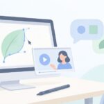 Illustratorの独学でつまずいたをイメージしたイラスト