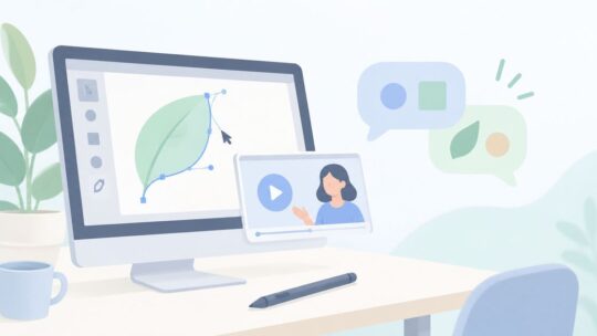 Illustratorの独学でつまずいた？動画と質問で学び直す方法