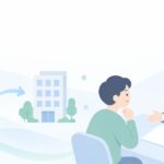 法人成りを考えているをイメージしたイラスト