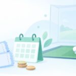 ゴルフレッスンは回数券と月額どっちが安いをイメージしたイラスト