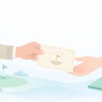 相続したゴルフ会員権はどうするをイメージしたイラスト
