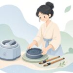 墨すり機用交換硯をイメージしたイラスト