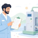 検査項目と記録欄の照合をイメージしたイラスト
