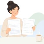 検査結果の比較をイメージしたイラスト