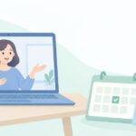講師として独立してオンラインスクールを開くをイメージしたイラスト