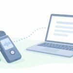 取材の文字起こしを安く済ませたいをイメージしたイラスト