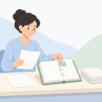 請求行の税区分照合をイメージしたイラスト
