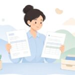 請求単価と価格表の照合をイメージしたイラスト