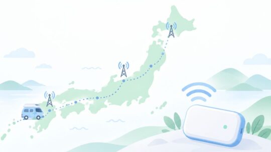 日本一周のネットはどうする？3社の電波を使えるWiFiで旅する方法