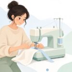 ロックミシン用ゴムテープ送り押さえをイメージしたイラスト