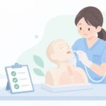 介護職がたんの吸引をするにはをイメージしたイラスト