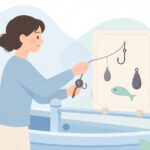 船べりのマグネット板に仕掛けを置く様子をイメージしたイラスト