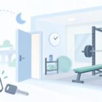 川西能勢口で24時間使える個室ジムはをイメージしたイラスト