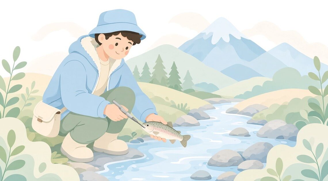 渓流アマゴの餌釣り用ハリ外しはYFFSFDCのクイックハリハズシがおすすめ