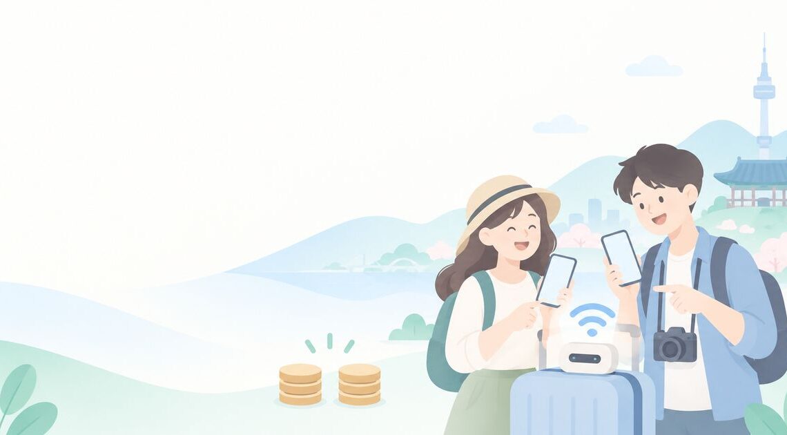 友達と韓国旅行、WiFiは1台で足りる?シェアする方法と総額