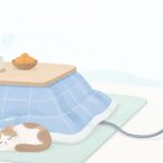 こたつの消し忘れを防ぐタイマーの選び方をイメージしたイラスト