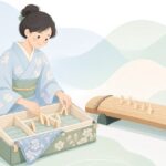 琴柱入れをイメージしたイラスト