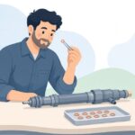 インジェクター用銅ワッシャーをイメージしたイラスト