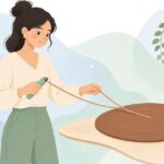 革ひも切り出し工具をイメージしたイラスト