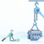 レバーホイストは何トンをイメージしたイラスト