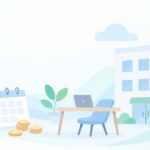 安く事業の拠点を持ちたいをイメージしたイラスト