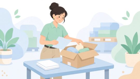 出荷指示の数量と箱の中身を照合して足りない商品だけ足す